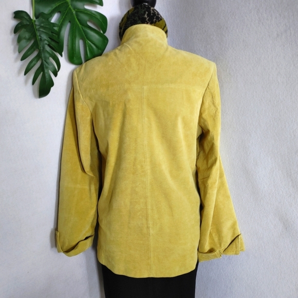 Gretchen Scott Lime Green Washable Suede Jacket - Picture 6 of 10